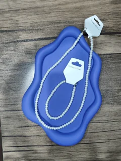 ست دستبند و گردنبند مروارید ساده